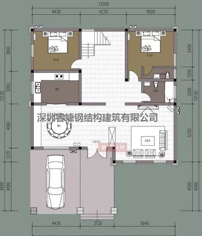 五套鄉(xiāng)間別墅小戶型，2層5臥室?guī)к噹?，超?jí)經(jīng)濟(jì)實(shí)惠（帶設(shè)計(jì)圖）(圖2)