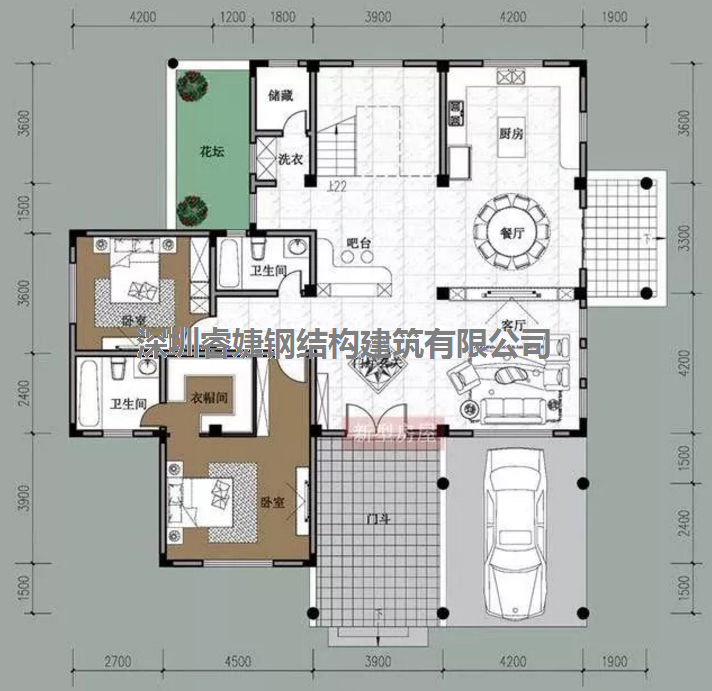 五套鄉(xiāng)間別墅小戶型，2層5臥室?guī)к噹?，超?jí)經(jīng)濟(jì)實(shí)惠（帶設(shè)計(jì)圖）(圖5)