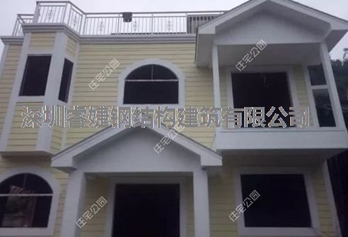 客戶花30萬建成的輕鋼別墅，優(yōu)美的外觀，坐擁山川美景(圖12)