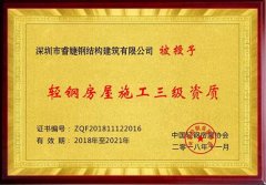 睿婕鋼結(jié)構(gòu)建筑有限公司正式加盟入中國輕鋼協(xié)會(huì)會(huì)員！