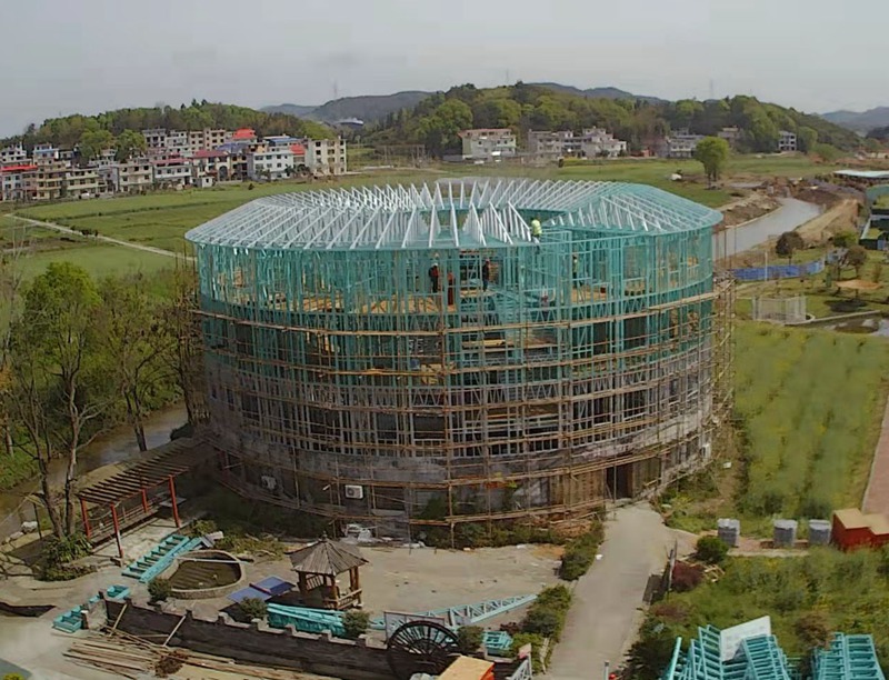 輕鋼結構圓形建筑項目，造型靈活！(圖2)